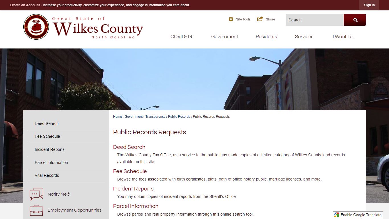 Public Records Requests | Wilkes County, NC