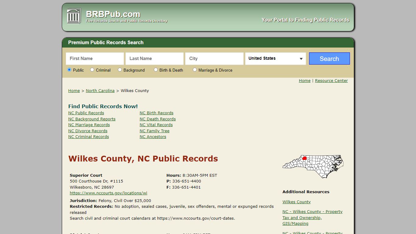 Wilkes County Public Records | Search North Carolina ...