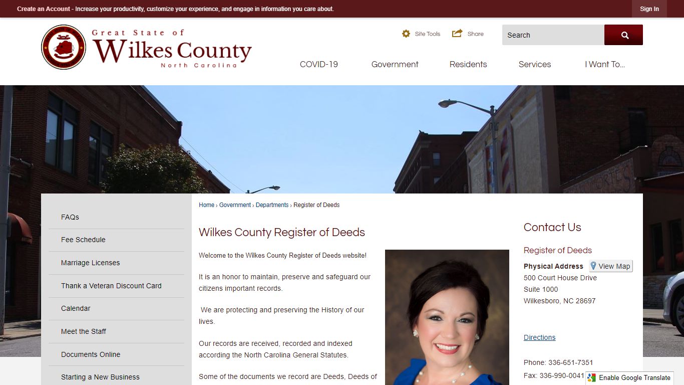Wilkes County Register of Deeds | Wilkes County, NC